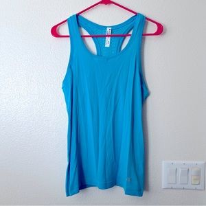 Champion Gear Bright Blue Mesh Nylon Workout Tank Top - Sz M